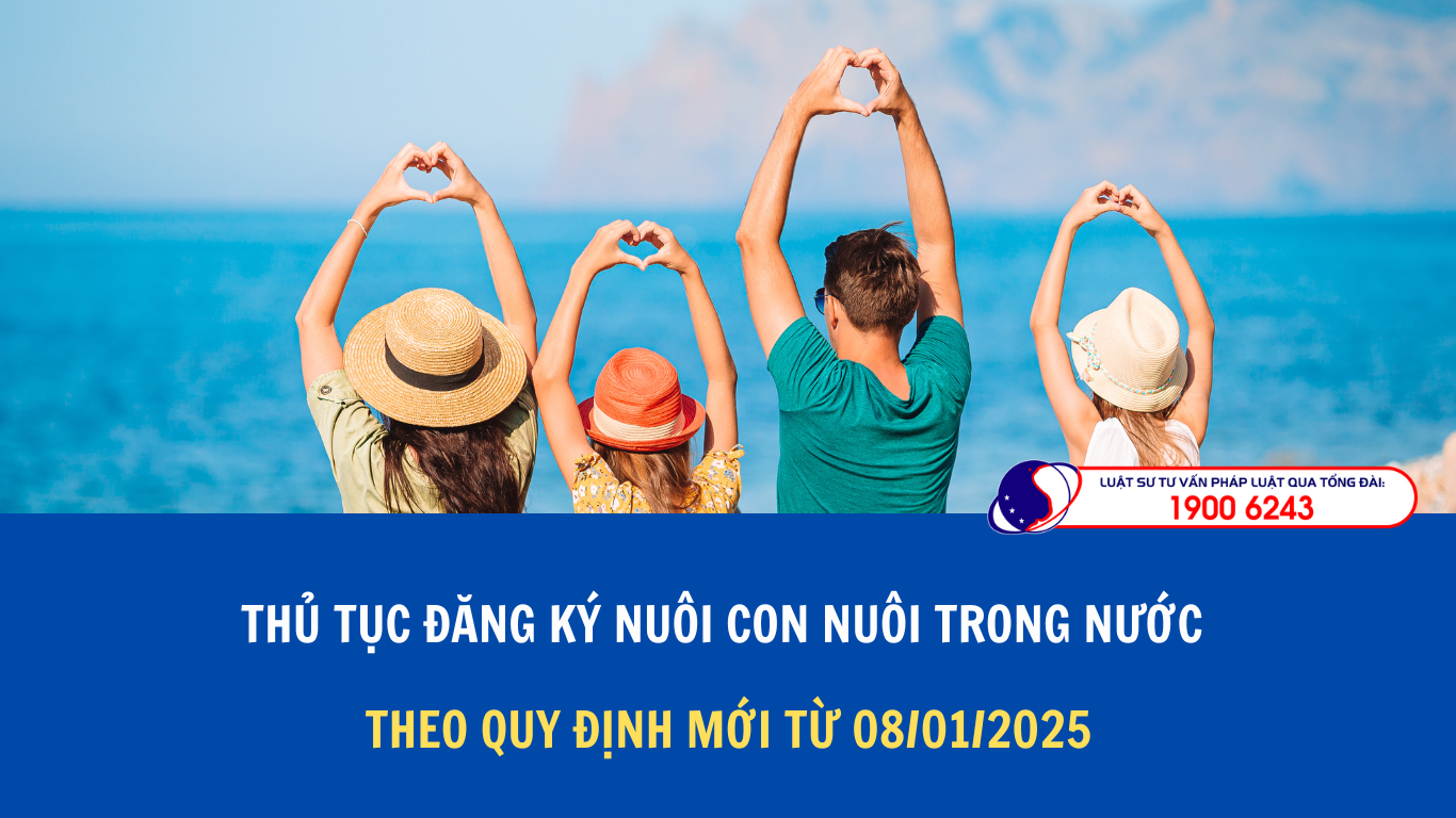 Thủ tục đăng ký nuôi con nuôi trong nước theo quy định mới từ 08/01/2025